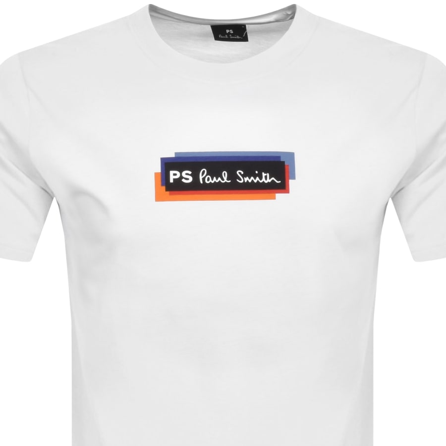 Paul Smith Logo T Shirt White Mainline Menswear United States